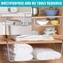 Comfecto Under Shelf Wire Basket, 4 Pack Stainless Steel Metal Hanging Storage Rack for Kitchen Cabinet Thickness Max 1.2 inch, Easy to Install Slides Under Shelves Organizer Pantry Bathroom, Chrome Comfecto Under Shelf Wire Basket, 4 Pack Stainless Steel Metal Hanging Storage Rack for Kitchen Cabinet Thickness Max 1.2 inch, Easy to Install Slides Under Shelves Organizer Pantry Bathroom, Chrome
