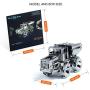Model Car Kit - 3d model kit Hot Tractor - Metal Moving Wind-Up Car Model | 3d Puzzle for Adults - Steampunk Metal DIY Kit | Beautiful Metal Model Car Collectible | DIY Construction Set of a Shiny Tra