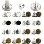 Jean Button Pins┃16 PCS Button Pins for Jeans Pants Button Pins Instant Buttons Jean Button for Pants Fashion Jeans Swing Crafts DIY, Easy to Use and No Tools Require.