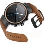 Kartice Compatible with ASUS ZenWatch 3 Band,Vintage Genuine Leather Watch Band Strap Replacement Watchband Metal Clasp Buckle (Brown 14mm)