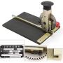 Manual Embossing Machine,Metal Embosser Alphanumeric Plate Stamping Dog Tag Embossing Marking Machine Printer with 2.0mm-5.0mm Print Wheel