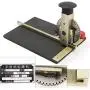 Manual Embossing Machine,Metal Embosser Alphanumeric Plate Stamping Dog Tag Embossing Marking Machine Printer with 2.0mm-5.0mm Print Wheel