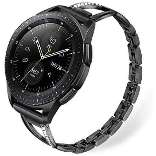 TRUMiRR Band for Samsung Galaxy Watch 42mm / Active 2 40mm 44mm / Gear Sport, 20mm Stainless Steel & Diamond Watchband Quick Release Strap Jewelry Bracelet for Garmin Vivoactive 3, TicWatch E TRUMiRR Band for Samsung Galaxy Watch 42mm / Active 2 40mm 44mm / Gear Sport, 20mm Stainless Steel & Diamond Watchband Quick Release Strap Jewelry Bracelet for Garmin Vivoactive 3, TicWatch E