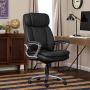 Serta 43675 Big & Tall Executive Office Chair High Back All Day Comfort Ergonomic Lumbar Support, Bonded Leather, Black