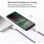USB to USB C Cable (10ft), Fasgear 3 Pack Long Type C Cable Nylon Braided Fast Charging Compatible with Galaxy Note 8 9 S8/S9/S10/S10+, LG V20/G6 and More (Gold/Red/Purple)