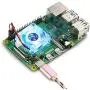 Raspberry Pi 4 Fan Quite: 4pcs DC Brushless Cooling Fan 30mm LED Heatsink Cooler Radiator Connector Separating 1 to 2 Interface 3.3V 5V for Raspberry Pi 4 3B+ 3B 2B+