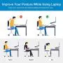 Adjustable Laptop Stand, FYSMY Ergonomic Portable Computer Stand with Heat-Vent to Elevate Laptop, 13 Lbs Heavy Duty Laptop Holder Compatible with MacBook, Air, Pro All Laptops (New-Gold) Adjustable Laptop Stand, FYSMY Ergonomic Portable Computer Stand with Heat-Vent to Elevate Laptop, 13 Lbs Heavy Duty Laptop Holder Compatible with MacBook, Air, Pro All Laptops (New-Gold)