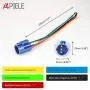 APIELE 19mm Latching Push Button Switch 3/4'' 12V DC Power Symbol LED with Socket Plug 1NO1NC SPDT ON/Off( Blue) APIELE 19mm Latching Push Button Switch 3/4'' 12V DC Power Symbol LED with Socket Plug 1NO1NC SPDT ON/Off( Blue)