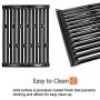 Hongso 7523 7521 7522 15 Inches Porcelain Enameled Cooking Grates Replacement for Weber Spirit E-210, Spirit S 200 & 210, Genesis Silver A, Spirit 500, 7534 65904 65905 Gas Grills, PCG523