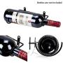 Hipiwe Set of 6 Wall Mounted Wine Rack Holders - Metal Wine Bottle Display Holder with Hardware, Wall Hanging Red Wine Bottle Organizer Racks for Storage Beverages/Liquor Bottle