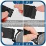 WNIPH 20mm Quick Release Stainless Steel Mesh Watch Band Compatible with Galaxy Watch/ Active2 44mm 40mm / Gear Sport / Gear S2 Classic / Garmin Vivoactive 3, Metal Replacement Sport Strap(Black,20mm)