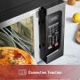 Toshiba EC042A5C-BS Countertop Microwave Oven with Convection, Smart Sensor, Sound On/Off Function and LCD Display, 1.5Cu.ft, Black Stainless Steel