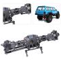 VGEBY Front Axle, Metal CNC Remote Control Front Axle RC Model Crawler Car Parts Fit for Scx10 II 90046 90047 1/10 Crawler RC Car Accessory(Gray)