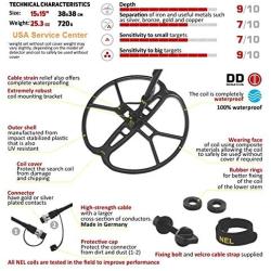 NEL Attack 15 x 15 DD Search Coil for Garrett Ace Series