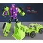 WEIJIANG GT Engineering Devastator Green Combiner 6 in 1 27CM Alloy Metal Toys Action Figure Car Truck Bucket Loader Model Gift for Kids Boys (Green)
