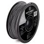 HATCHBOX ABS 3D Printer Filament, Dimensional Accuracy +/- 0.03 mm, 1 kg Spool, 1.75 mm, Silver (3D ABS-1KG1.75-SLV)