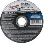 Milwaukee 4-1/2 in. Aluminum Oxide Cutting Cut-Off Wheel 0.045 in. thick x 7/8 in. (Pack of 5).