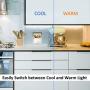 LED Under Cabinet Lighting - Hardwired 24'' Inch, 2 Colors Soft White (3000K) or Cool White (4000K), Dimmable, CRI>90, Metal Hard Wired Light