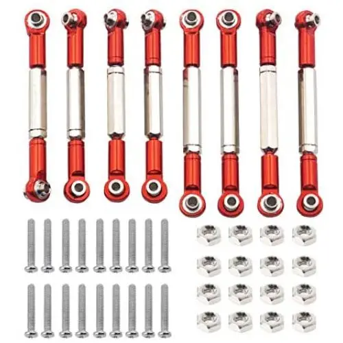 ShareGoo 8PCS Metal Pull Rod Steering Servo Link Linkages Arm Tie Rod Ends Connector for WPL B14 C14 C24 C-14K C-24K MN-90 MN-91 MN-45 MN-96 MN-99 1/16 RC Car ShareGoo 8PCS Metal Pull Rod Steering Servo Link Linkages Arm Tie Rod Ends Connector for WPL B14 C14 C24 C-14K C-24K MN-90 MN-91 MN-45 MN-96 MN-99 1/16 RC Car