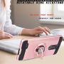 YmhxcY ZTE ZMAX One (Z719DL)/ Grand X4/ZTE Blade Spark Z971 Case with HD Phone Screen Protector, 360 Degree Rotating Ring & Bracket Dual Layer Resistant Back Cover for ZTE Grand X 4 Z956-ZH Rose Gold