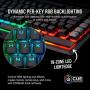 Corsair K95 RGB Platinum XT Mechanical Gaming Keyboard, Backlit RGB LED, Cherry MX Speed RGB Silver, Black (CH-9127414-NA)
