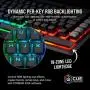 Corsair K95 RGB Platinum XT Mechanical Gaming Keyboard, Backlit RGB LED, Cherry MX Speed RGB Silver, Black (CH-9127414-NA)
