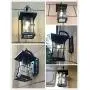 EERU Waterproof Outdoor Wall Sconce Light fixtures, Exterior Wall Lantern Outside Lamps Black Metal with Clear Bubble Glass, Perfect for Exterior Porch Patio House