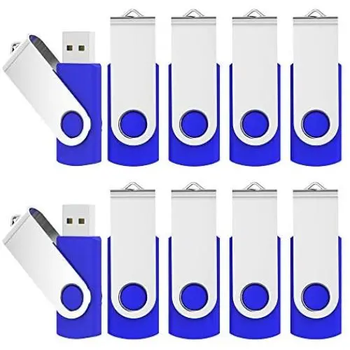 20 Pack 2GB Flash Drive Bulk USB Memory Stick Thumb Drive Bulk Swivel Design Blue 20 Pack 2GB Flash Drive Bulk USB Memory Stick Thumb Drive Bulk Swivel Design Blue