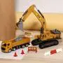 CUTE STONE Alloy Construction Vehicles Truck Toy Set, Kids Engineering Truck Playset, Crane, Excavator, Cement, Fuel Truck, Wheel Loader with 3 Interchangeable Parts,Gift for Toddlers Boys Children CUTE STONE Alloy Construction Vehicles Truck Toy Set, Kids Engineering Truck Playset, Crane, Excavator, Cement, Fuel Truck, Wheel Loader with 3 Interchangeable Parts,Gift for Toddlers Boys Children