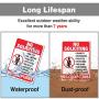 No Soliciting Sign for House, No Exception Metal Reflective Warning Sign 2 Pack, Sturdy 10 X 7 Rust Free .040 Aluminum Sign Indoor & Outdoor Use for Business, UV Protected & Waterproof, Easy to Mount