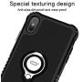 ICONFLANG Compatible Phone Case for iPhone Xs Max 6.5'' with Ring Kickstand 360 Degree Rotating Drop Airbag Protection Shock Absorption Case [Compatible Magnetic Car Mount case] (Black)