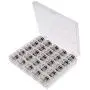 LIGONG 25 Pieces Metal Sewing Machine Bobbins with Storage Case LIGONG 25 Pieces Metal Sewing Machine Bobbins with Storage Case