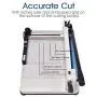 Giantex 17 Guillotine Paper Cutter, Heavy Duty A3 Trimmer Machine with Commercial Metal Base and 400 Sheet Large Capacity for Home and Office, Paper Trimmer Giantex 17 Guillotine Paper Cutter, Heavy Duty A3 Trimmer Machine with Commercial Metal Base and 400 Sheet Large Capacity for Home and Office, Paper Trimmer