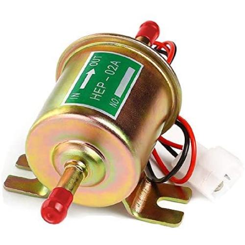 CarBole Universal 12V Heavy Duty Electric Fuel Pump Metal Solid Petrol 12 Volts (Model:HEP-02A)