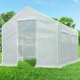 Quictent 10x9x8 ft Portable Tunnel Greenhouse for Outdoors 2 Zipper Mesh Doors Large Walk-in Garden Plant Greenhouse with 12 Stakes