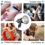GVM 80W Portable LED Video Light White 5600K Daylight Balanced Video Light, CRI 97+ Continuous Lighting Bowens Mount for Video Recording, Children Photography, Outdoor Shooting