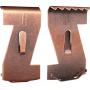 Metal Brick Hanger Brick Wall Clips Hooks Fastener Clips Fits Brick 2.24 inch to 2.48 inch in Height for Hanging Pictures (2 Pieces)