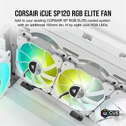 CORSAIR iCUE SP120 RGB Elite Performance 120mm White PWM Single Fan