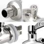 Beverage Dispenser Replacement Spigot,Oak Leaf Stainless Steel Spigot Polished Finished, Dispenser Replacement Faucet