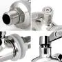 Beverage Dispenser Replacement Spigot,Oak Leaf Stainless Steel Spigot Polished Finished, Dispenser Replacement Faucet