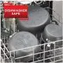 T-fal Ultimate Hard Anodized Nonstick 12 Piece Cookware Set, Dishwasher Safe Pots and Pans Set, Black T-fal Ultimate Hard Anodized Nonstick 12 Piece Cookware Set, Dishwasher Safe Pots and Pans Set, Black