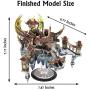 Microworld 3D Metal Puzzle Ancient Chinese Myth Famous Architecture Dragon Palace Model Building Kits Laser Cut Brain Teaser DIY Jigsaw Puzzles J069
