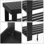 SONGMICS Sturdy Shoe Rack Bench,3-Tier Bamboo Shoe Organizer,Storage Shelf Holds Up to 264 Lbs,ideal for Entryway Bathroom Living Corridor