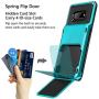 Vofolen Case for Galaxy S10e Case Wallet [4 Card Pocket] Card Holder Slot Scratch Resistant Dual Layer Protective Bumper Tough Rubber Armor Hard Shell Cover Case for Samsung Galaxy S10 E Light Blue