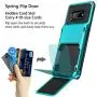 Vofolen Case for Galaxy S10e Case Wallet [4 Card Pocket] Card Holder Slot Scratch Resistant Dual Layer Protective Bumper Tough Rubber Armor Hard Shell Cover Case for Samsung Galaxy S10 E Light Blue