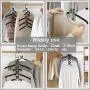 YiSeyruo Clothes Hangers Space Saving: 4 Pack 5 in 1 Multi Layer Metal Hanger Racks Non-Slip Foam Padded Heavy Duty Thick Magic Hanger Closet Organizers and Storage for Coat Sweater Suit T-Shirt. YiSeyruo Clothes Hangers Space Saving: 4 Pack 5 in 1 Multi Layer Metal Hanger Racks Non-Slip Foam Padded Heavy Duty Thick Magic Hanger Closet Organizers and Storage for Coat Sweater Suit T-Shirt.