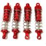 YU-NIYUT 4pcs Metal Shock Absorber with Extender Hard Kit Accessories for WPL MN Model RC Car Spare Parts