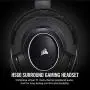 Corsair HS60 – 7.1 Virtual Surround Sound PC Gaming Headset w/USB DAC - Discord Certified Headphones – compatible with Xbox One, PS4, and Nintendo Switch – White, 3.5mm + USB 7.1 Corsair HS60 – 7.1 Virtual Surround Sound PC Gaming Headset w/USB DAC - Discord Certified Headphones – compatible with Xbox One, PS4, and Nintendo Switch – White, 3.5mm + USB 7.1