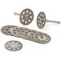 YEEZUGO 10 pcs Diamond Cutting Wheel Cut Off Discs Coated Rotary Tools W/Mandrel 22mm for Dremel