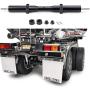 Que-T Metal Rear Axle Non-Powered Transmission Axle for 1:14 Tamiya Tractor Trailer RC Car (182mm/7.16in)